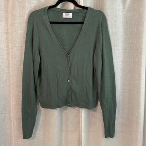 Old Navy Green Cardigan XL